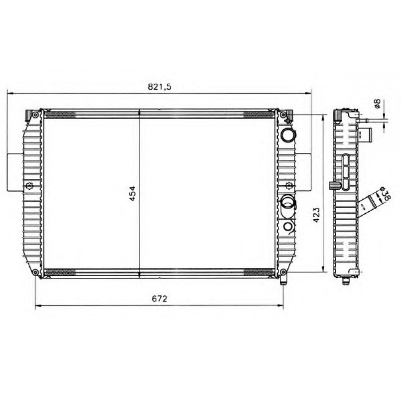 51564 NRF Радіатор охолодження