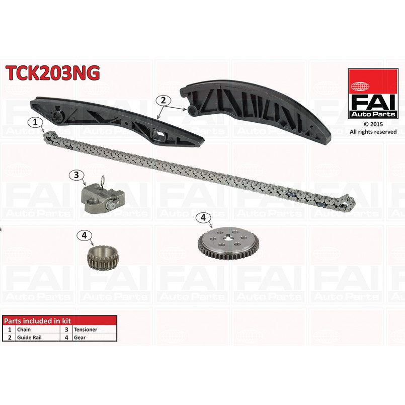 TCK203NG FAI Ланцюг ГРМ, комплект