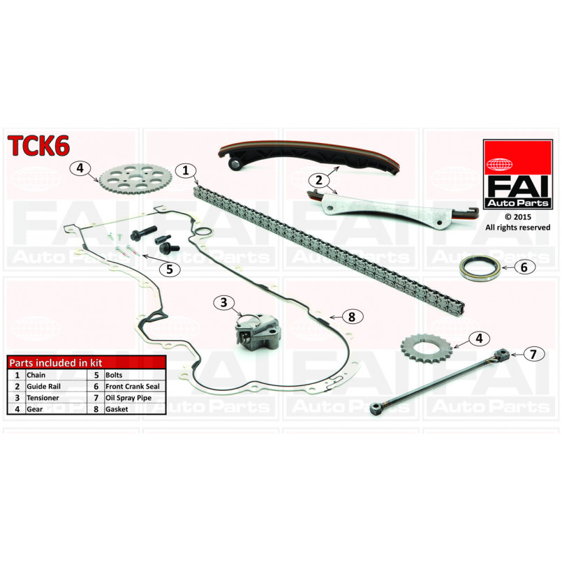 TCK6 FAI Ланцюг ГРМ, комплект