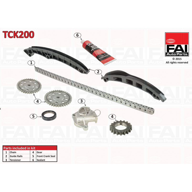 TCK200 FAI Ланцюг ГРМ, комплект