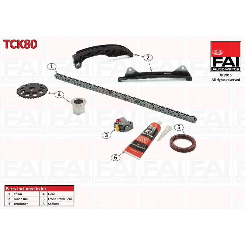 TCK80 FAI Ланцюг ГРМ, комплект