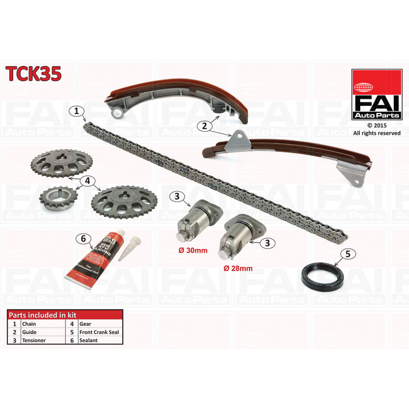 TCK35 FAI Ланцюг ГРМ, комплект