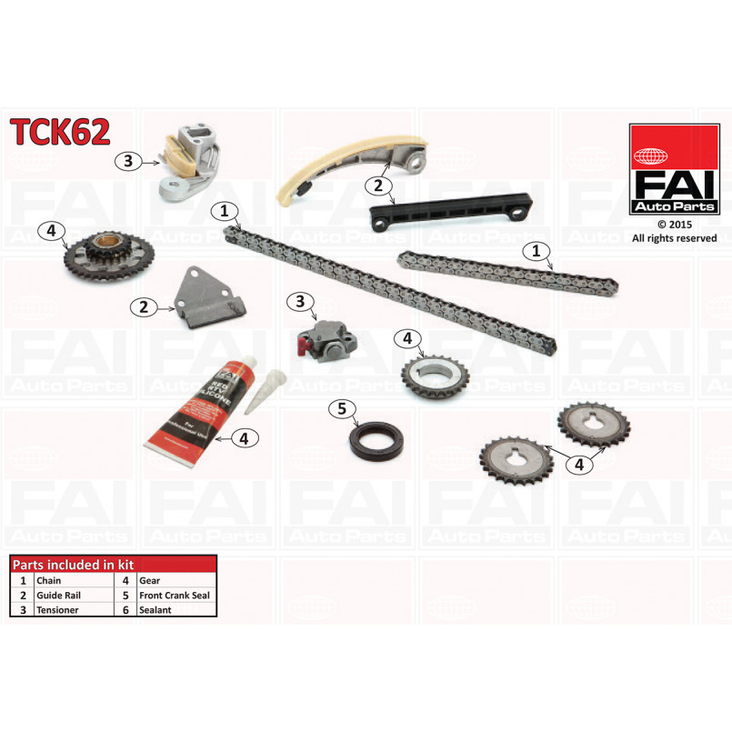 TCK62 FAI Ланцюг ГРМ, комплект
