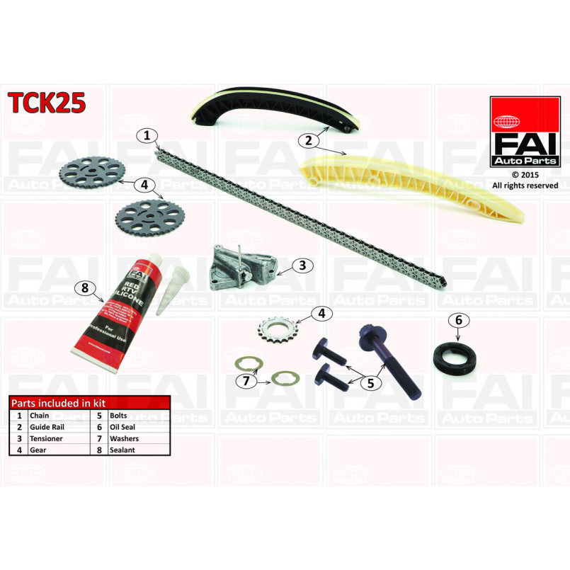 TCK25 FAI Ланцюг ГРМ, комплект