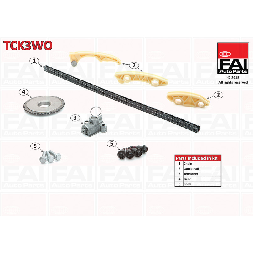 TCK3WO FAI Ланцюг ГРМ, комплект