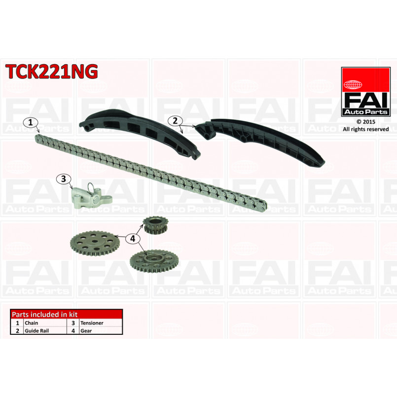 TCK221 FAI Ланцюг ГРМ, комплект