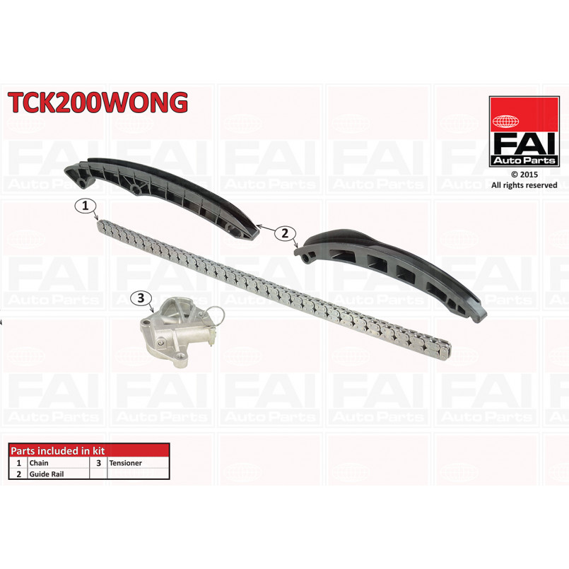 TCK200WONG FAI Ланцюг ГРМ, комплект