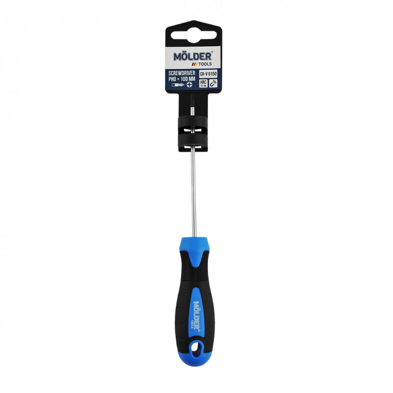 MOLDER Викрутка хрестова Molder, PH0x100mm (12шт/уп)