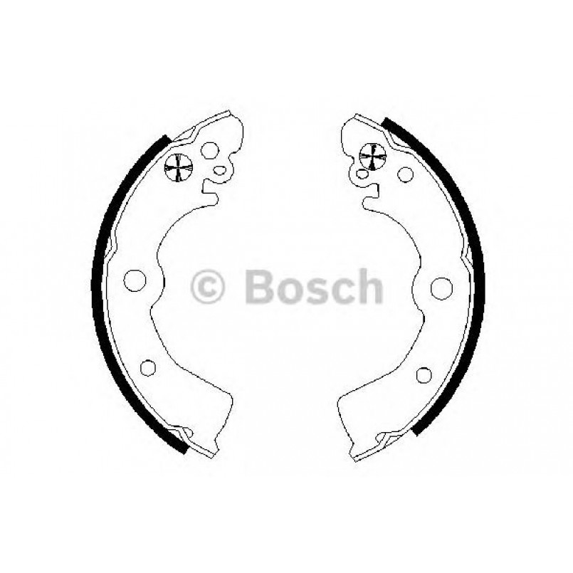 0986487578 BOSCH Гальмівні колодки до барабанів BS820