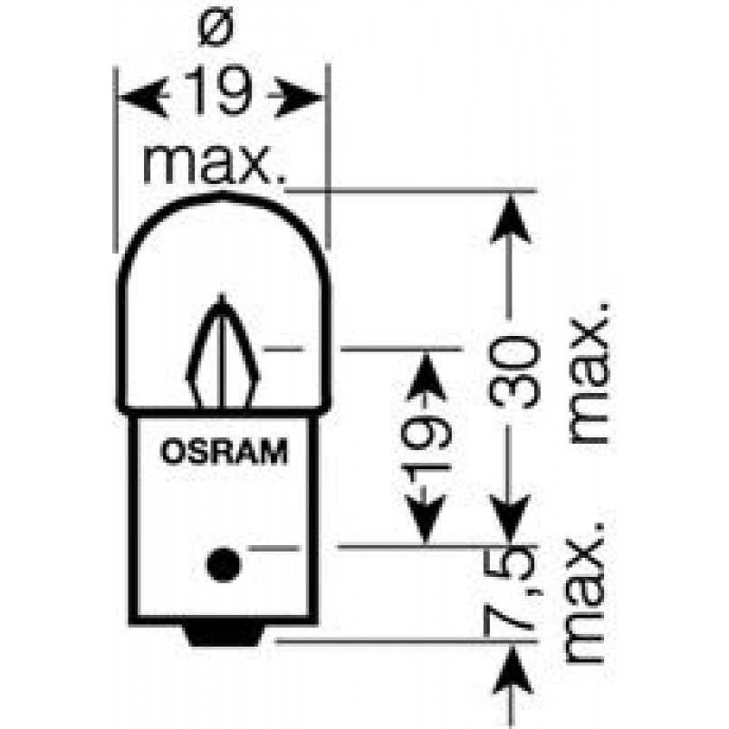 5637TSP-UNV OSRAM Лампа R10W 24V 10W BA15S TRUCKSTAR PRO