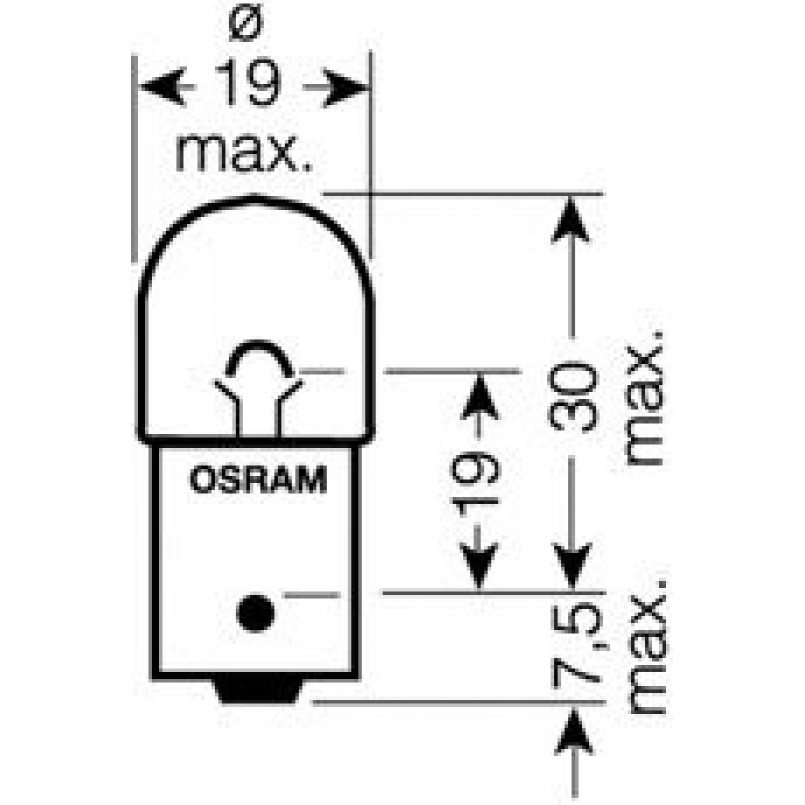 5008ULT-BLI2 OSRAM Лампа R10W 12V 10W BA15S ULTRA LIFE