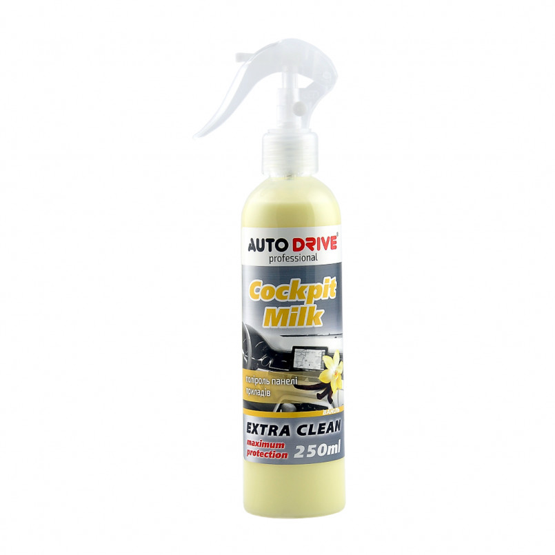 AUTO DRIVE Поліроль-молочко Auto Drive Cockpit Milk Ваніль 250ml (24шт/уп)