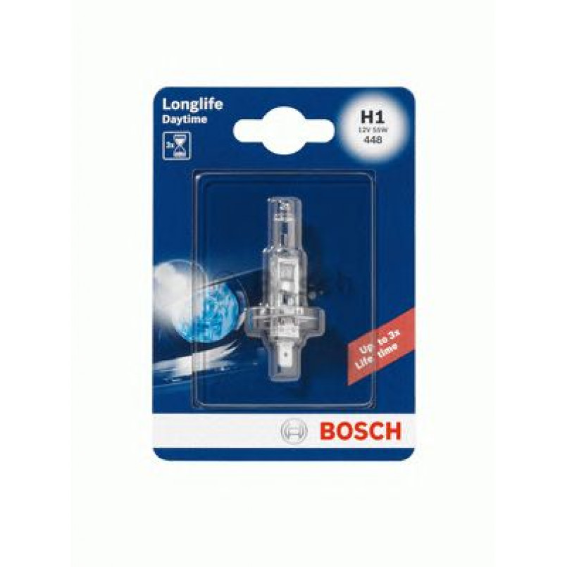 1987301051 BOSCH Лампа H1 12V 55W P14,5S LONGLIFE DAYTIME