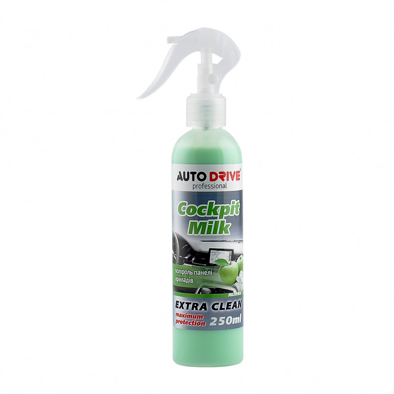 AUTO DRIVE Поліроль-молочко Auto Drive Cockpit Milk Яблуко 250ml (24шт/уп)