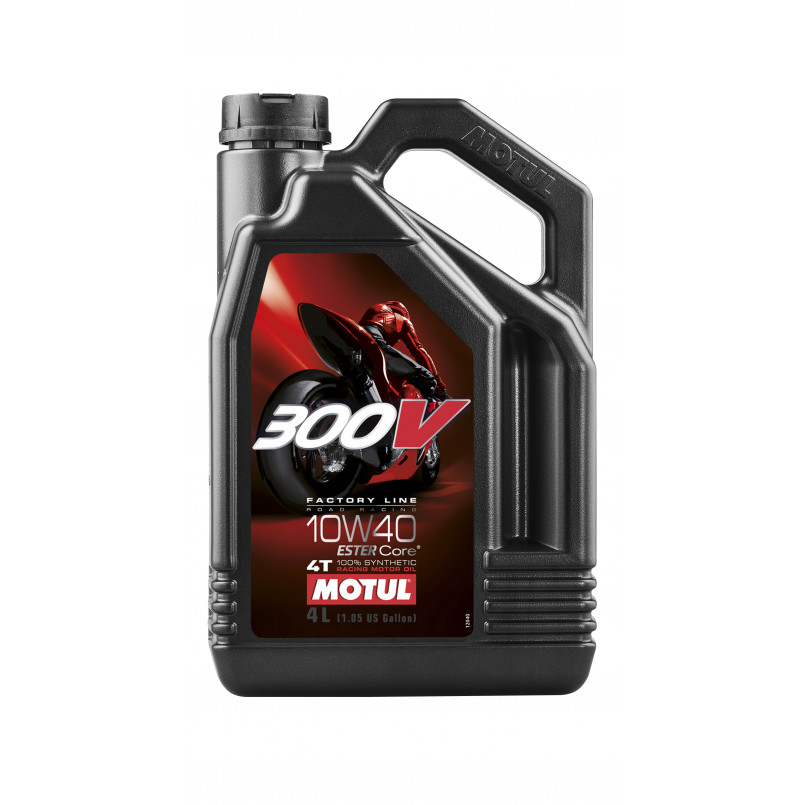 Олива моторна MOTUL 300V 4T Factory Line Road Racing SAE 10W40 4х4 L