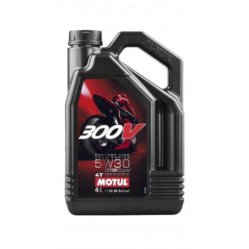 Олива моторна MOTUL 300V 4T Factory Line Road Racing SAE 5W30 4х4 L
