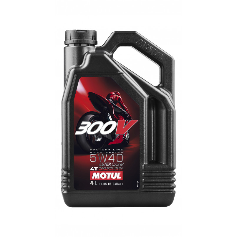 Олива моторна MOTUL 300V 4T Factory Line Road Racing SAE 5W40 4х4 L