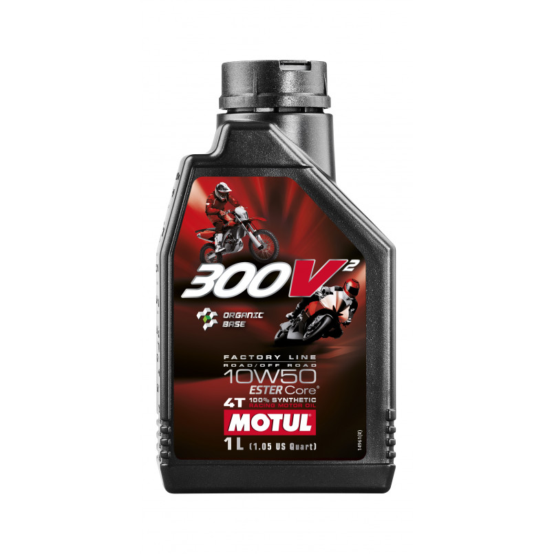 Олива моторна MOTUL 300V² 4T Factory Line Road/Off Road SAE 10W50 12х1 L