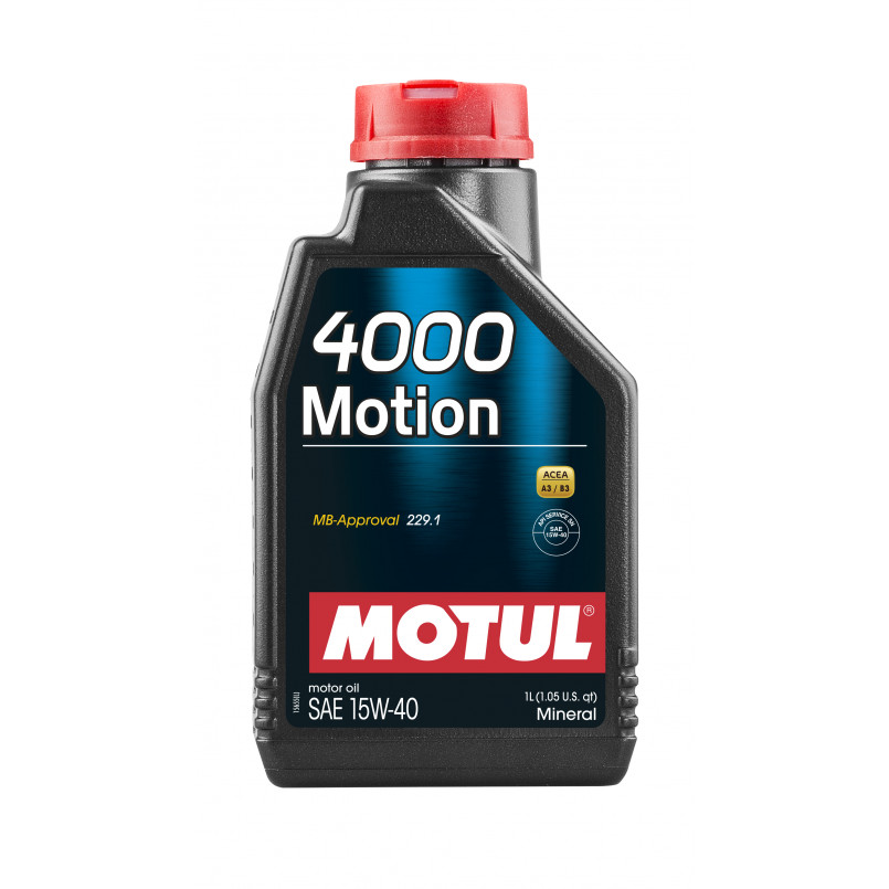 Олива моторна MOTUL 4000 Motion SAE 15W40 12х1 L