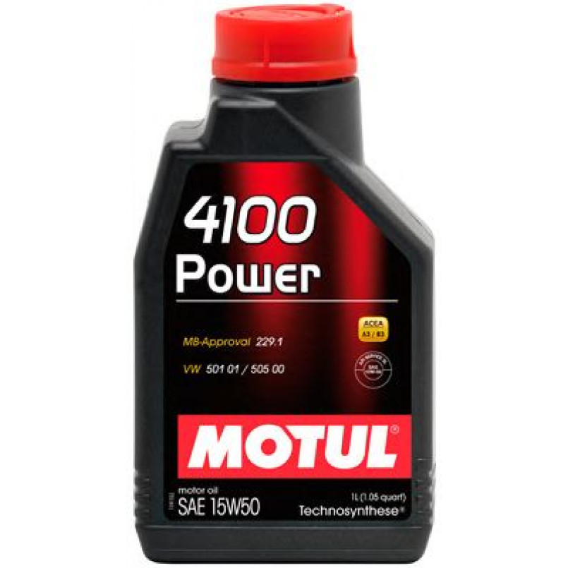 Олива моторна MOTUL 4100 Power SAE 15W50 12х1 L