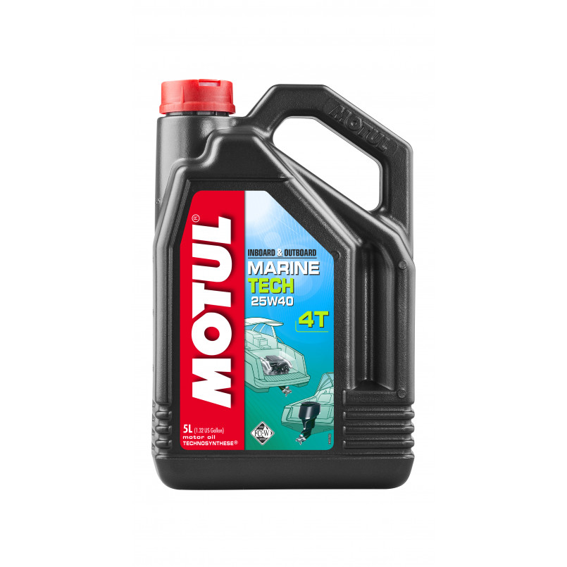 Олива моторна MOTUL Marine Tech 4T SAE 25W40 4X5 L