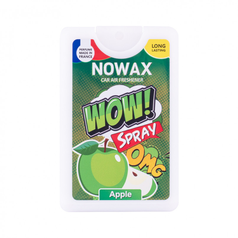 NOWAX Ароматизатор повітря з розпилювачем серія WOW Spray 18 ml - Apple (24шт/уп)