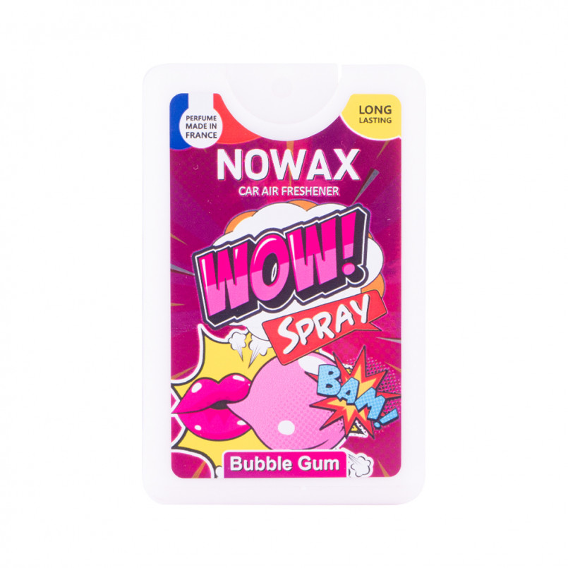 NOWAX Ароматизатор повітря з розпилювачем серія WOW Spray 18 ml - Bubble Gum (24шт/уп)