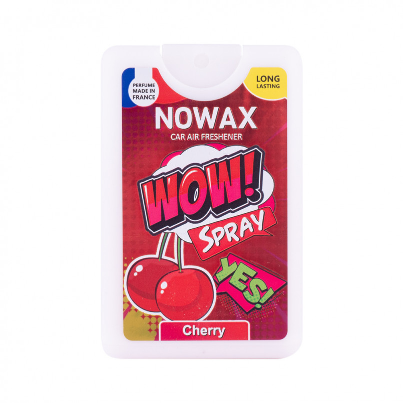 NOWAX Ароматизатор повітря з розпилювачем серія WOW Spray 18 ml - Cherry (24шт/уп)