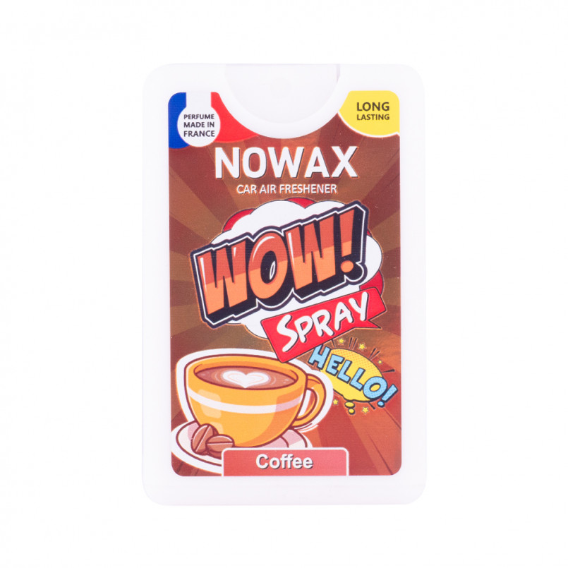 NOWAX Ароматизатор повітря з розпилювачем серія WOW Spray 18 ml - Coffee (24шт/уп)