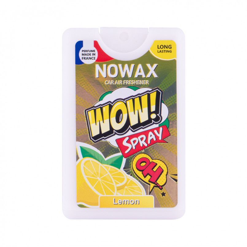 NOWAX Ароматизатор повітря з розпилювачем серія WOW Spray 18 ml - Lemon (24шт/уп)