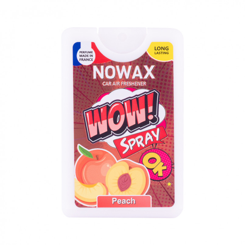 NOWAX Ароматизатор повітря з розпилювачем серія WOW Spray 18 ml - Peach (24шт/уп)