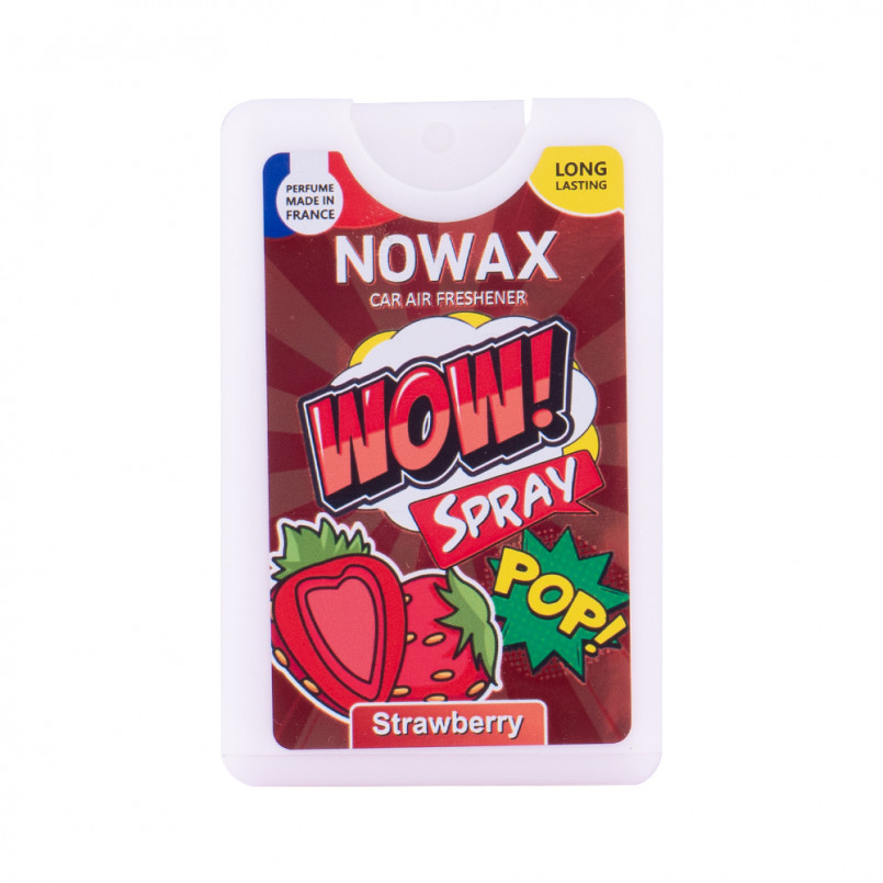 NOWAX Ароматизатор повітря з розпилювачем серія WOW Spray 18 ml - Strawberry (24шт/уп)