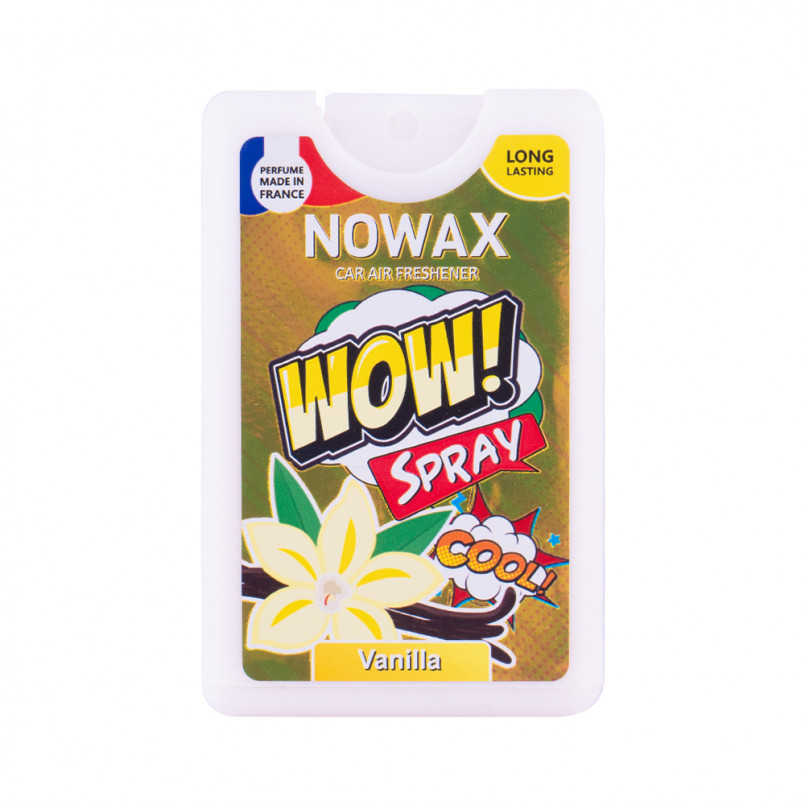NOWAX Ароматизатор повітря з розпилювачем серія WOW Spray 18 ml - Vanilla (24шт/уп)