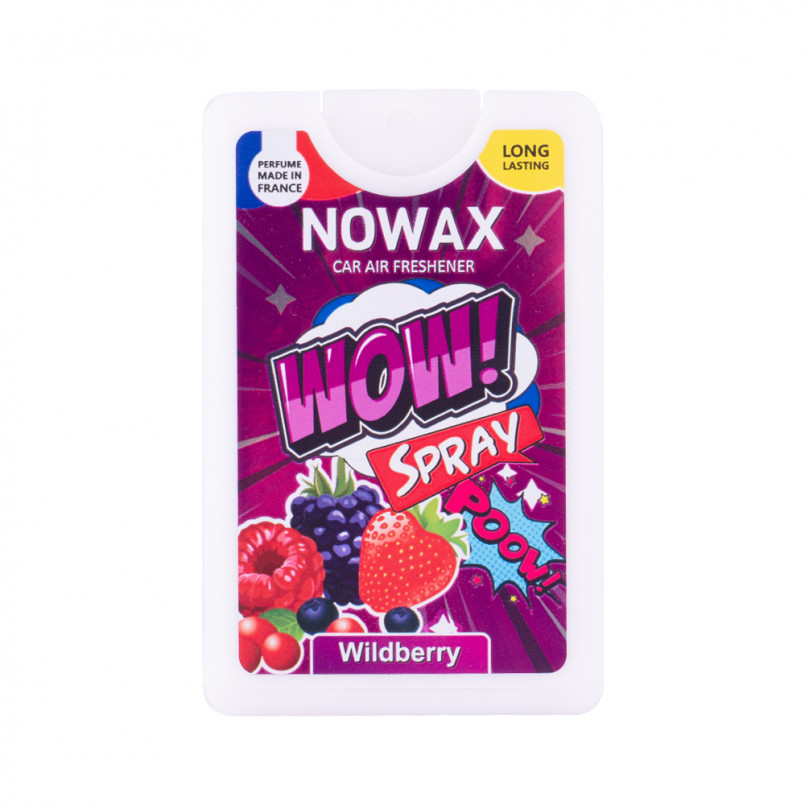 NOWAX Ароматизатор повітря з розпилювачем серія WOW Spray 18 ml - Wildberry (24шт/уп)
