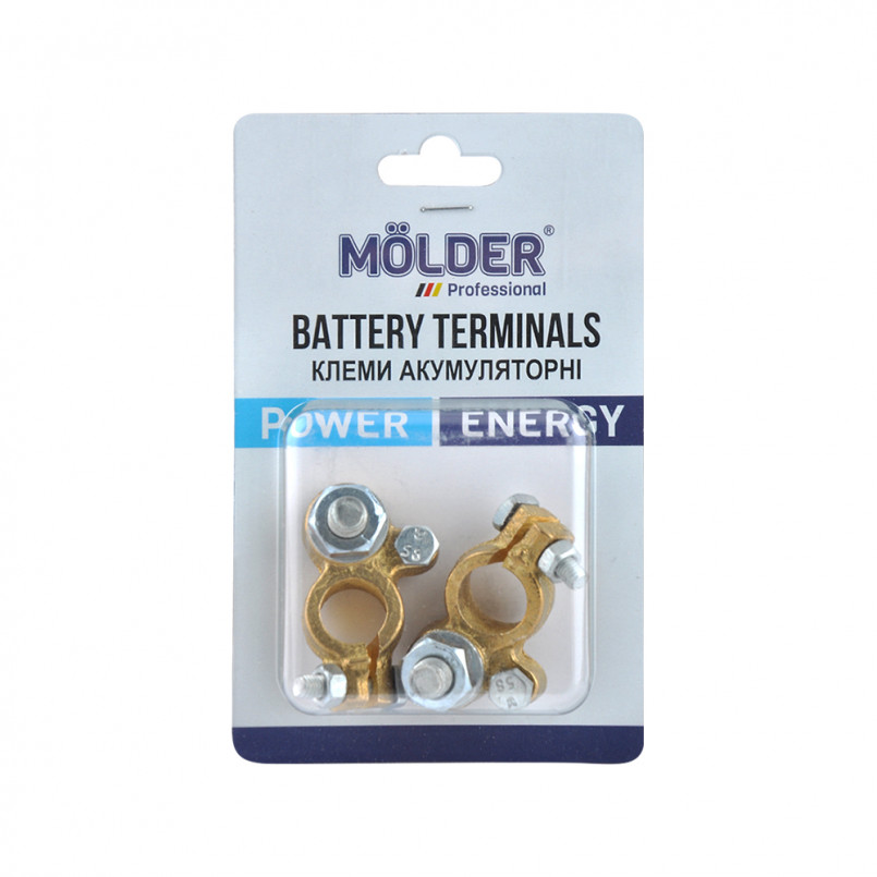 MOLDER Клеми акумуляторні адаптер М-10, латунь, 190гр., (2шт)