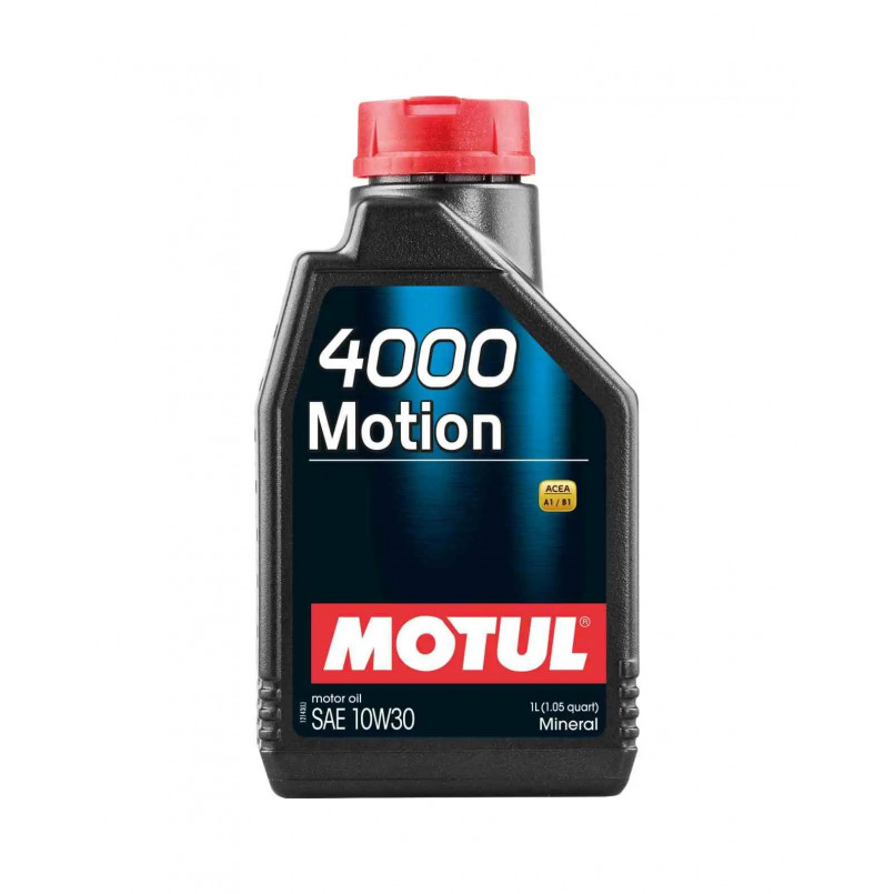 Олива моторна MOTUL 4000 Motion SAE 10W30 12х1 L