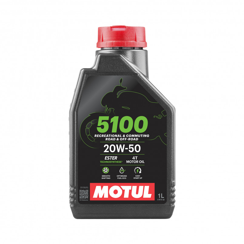 Олива моторна MOTUL 5100 4T SAE 20W50 12х1 L