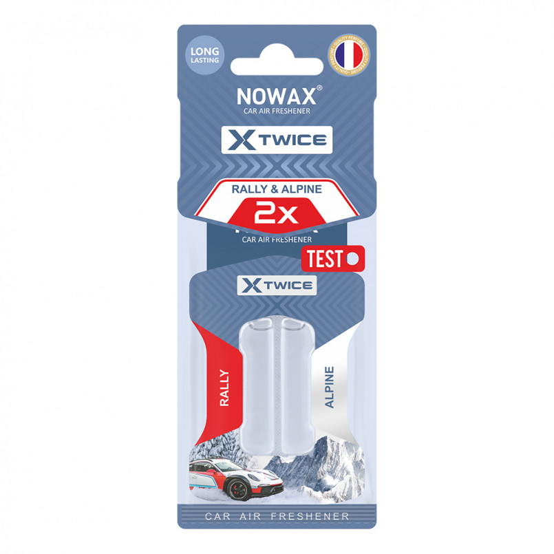 NOWAX Ароматизатор повітря з подвійною капсулою Nowax серія X Twice - Alpine & Rally (30шт/уп)