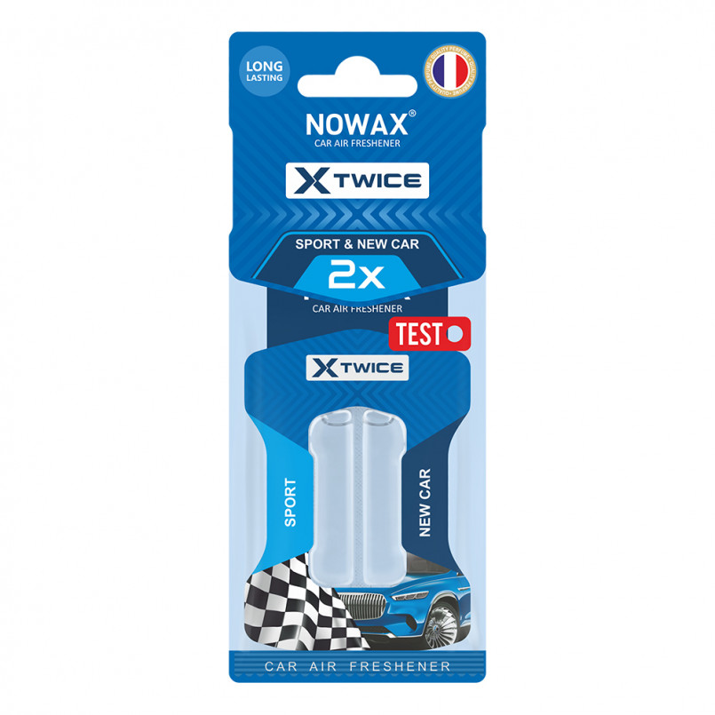 NOWAX Ароматизатор повітря з подвійною капсулою Nowax серія X Twice - Car & Sport (30шт/уп)