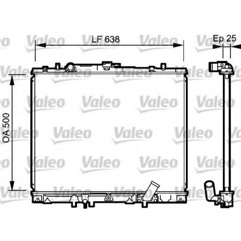 734424 VALEO РАДІАТОР ОХОЛОДЖУВАННЯ