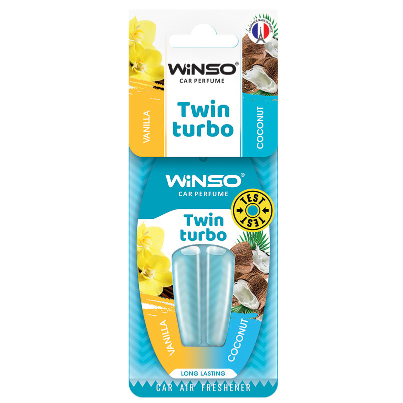Освіжувач повітря з подвійною капсулою Twin Turbo - Vanilla & Coconut,(30шт./уп.)