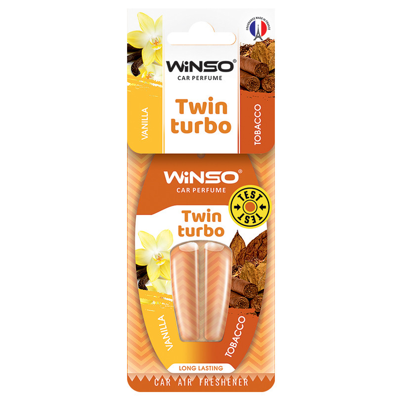 Освіжувач повітря з подвійною капсулою Twin Turbo - Vanilla & Tobacco,(30шт./уп.)