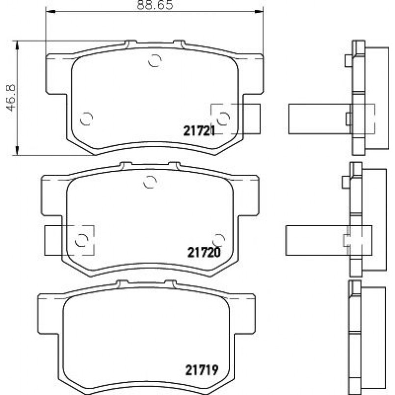 2171901 TEXTAR Гальмівні колодки до дисків