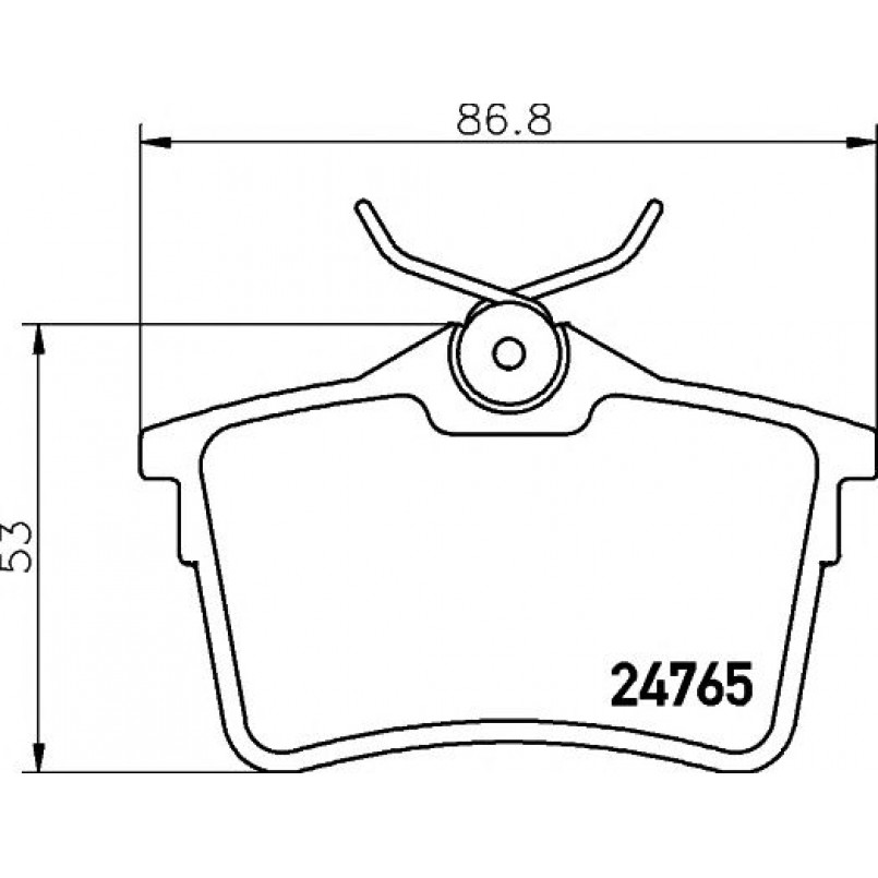 2476501 TEXTAR Гальмівні колодки до дисків