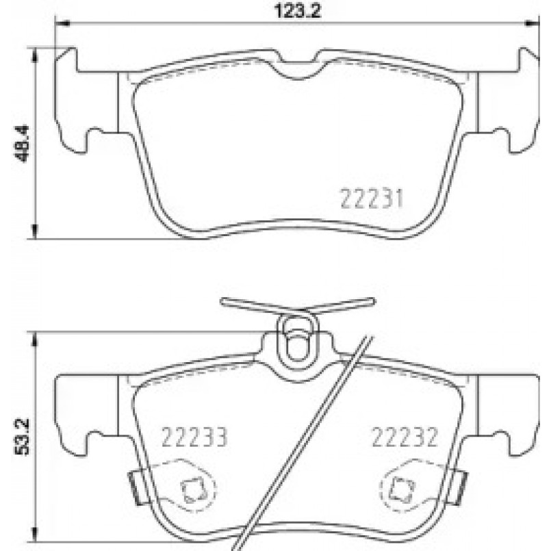2223101 TEXTAR Гальмівні колодки до дисків
