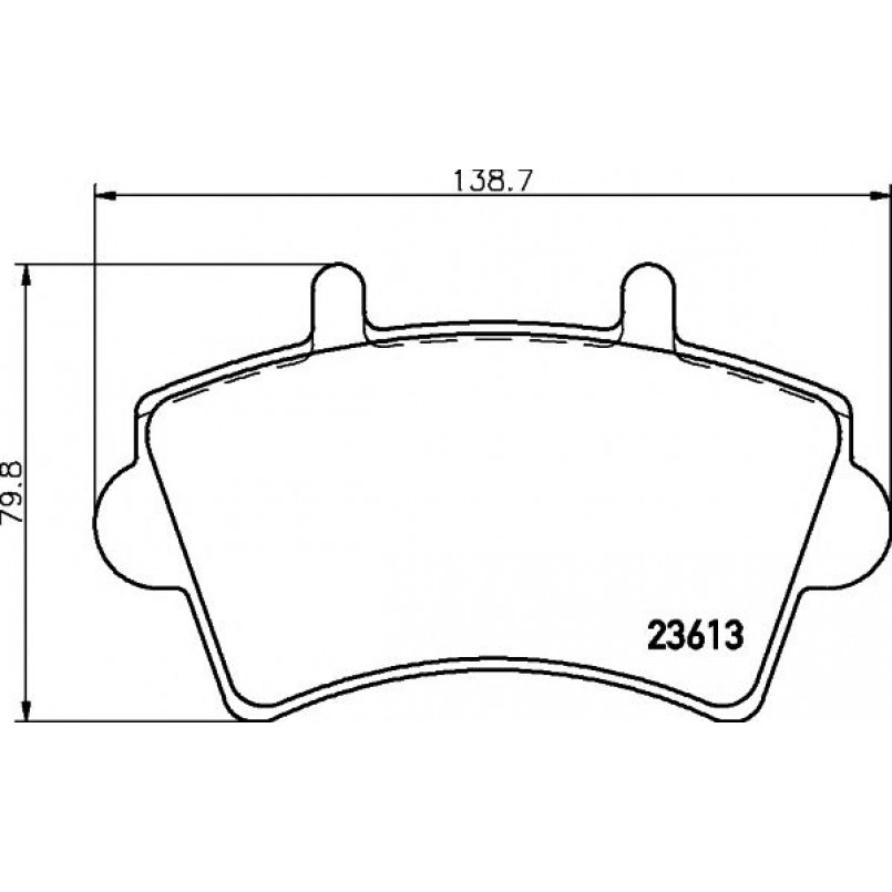 2361301 TEXTAR Гальмівні колодки до дисків