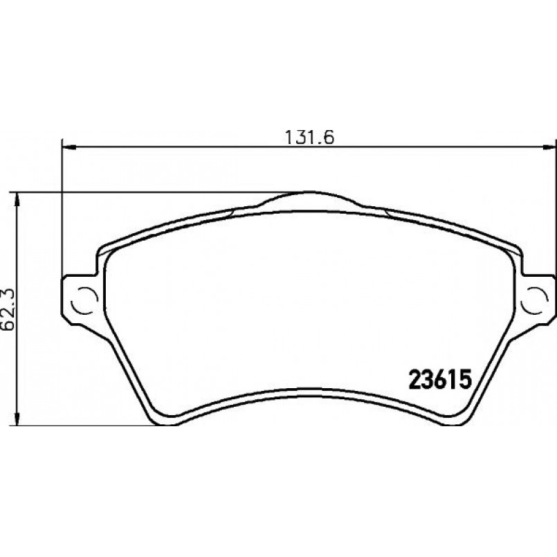 2361501 TEXTAR Гальмівні колодки до дисків