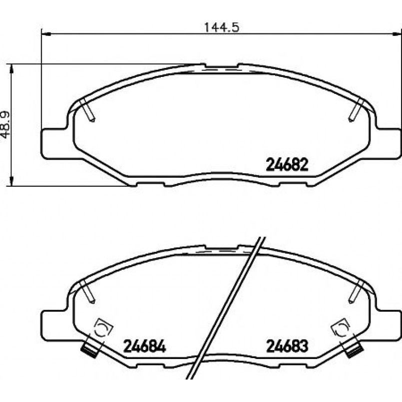 2468201 TEXTAR Гальмівні колодки до дисків