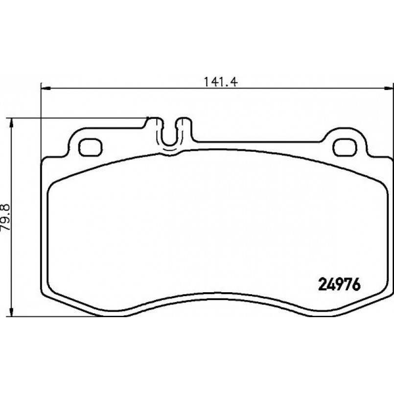 2497601 TEXTAR Гальмівні колодки до дисків