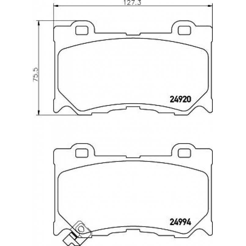 2499401 TEXTAR Гальмівні колодки до дисків